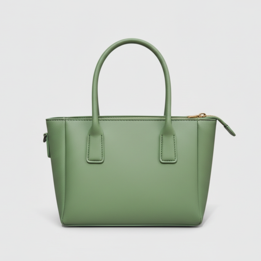 Prada Saffiano Beige Sage (Green) Leather Tote