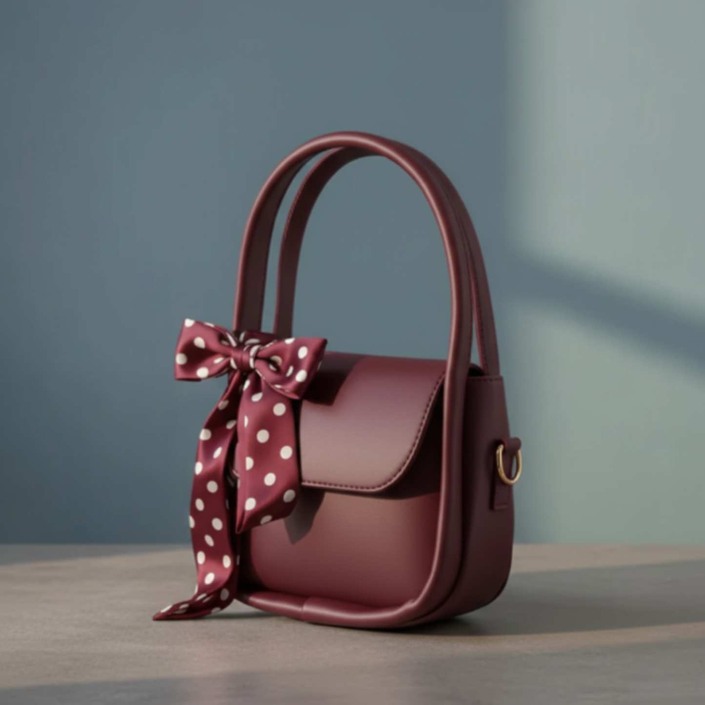Elegant 2-in-1 Shoulder Bag with Chic Bow Accent