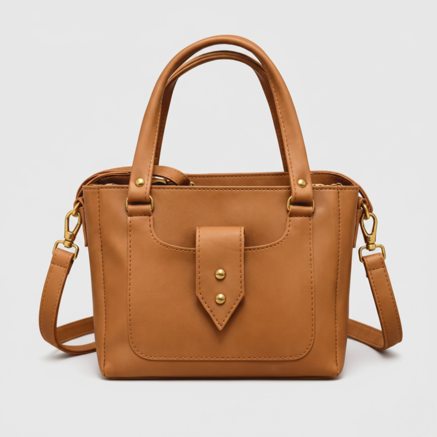 2-Way Vegan Satchel Bag