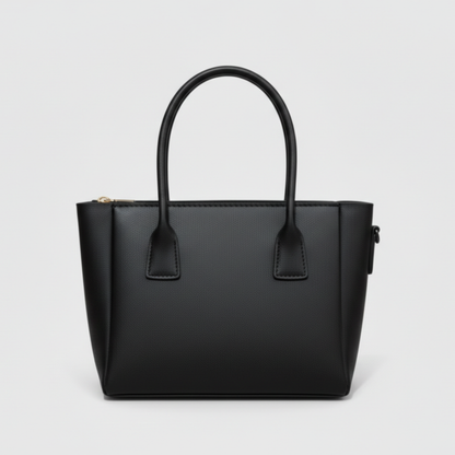 Prada Saffiano Beige Nero (Black) Leather Tote