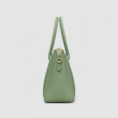 Prada Saffiano Beige Sage (Green) Leather Tote