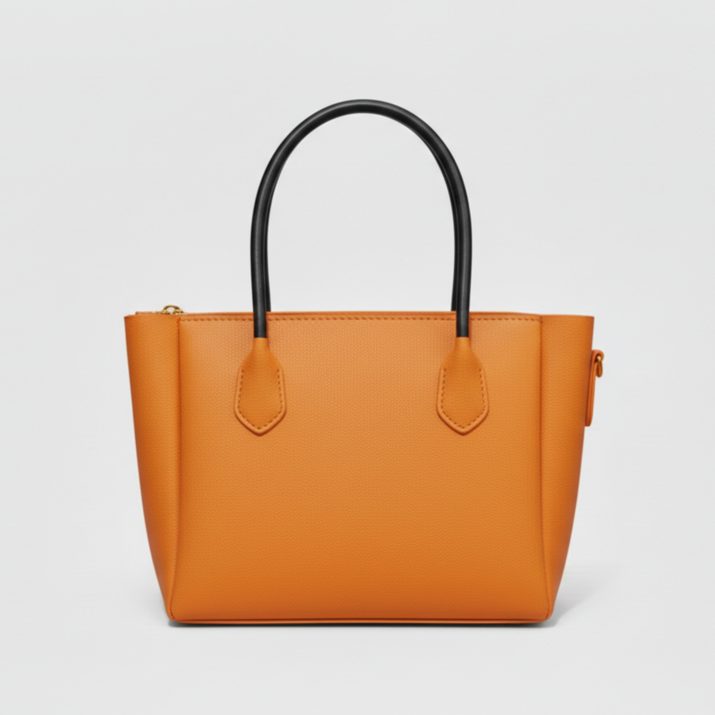 Prada Saffiano Beige Vibrant (Orange) Leather Tote