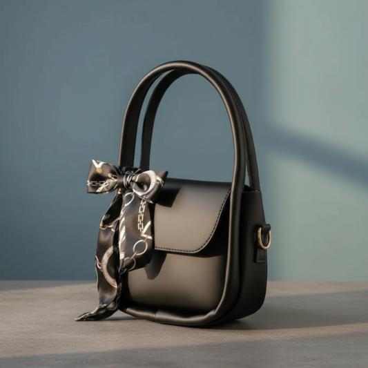 Elegant 2-in-1 Shoulder Bag with Chic Bow Accent