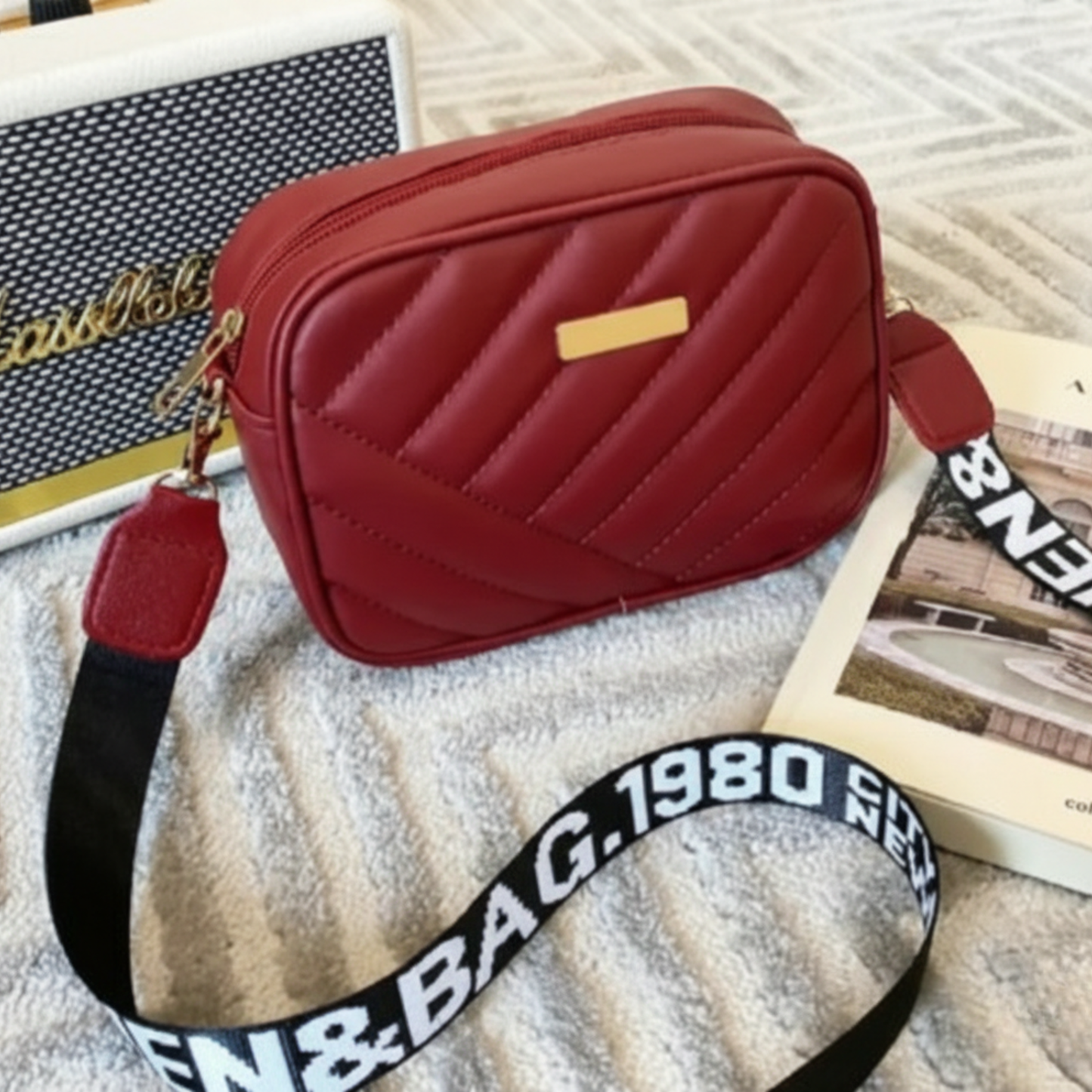 Quilted Crossbody Bag for Women