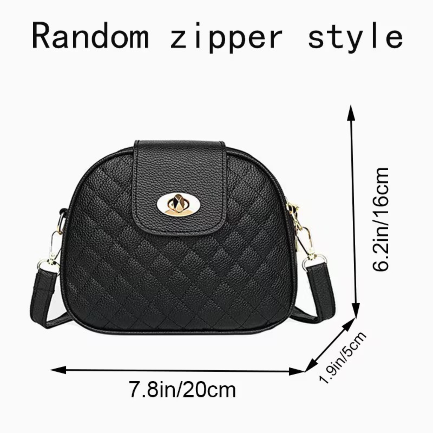 Quilted Triple-Zip Bag