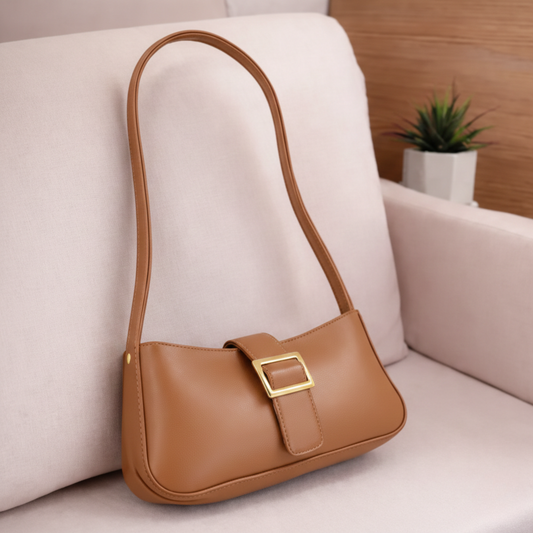 Chic Minimalist Shoulder Buckle Handbag