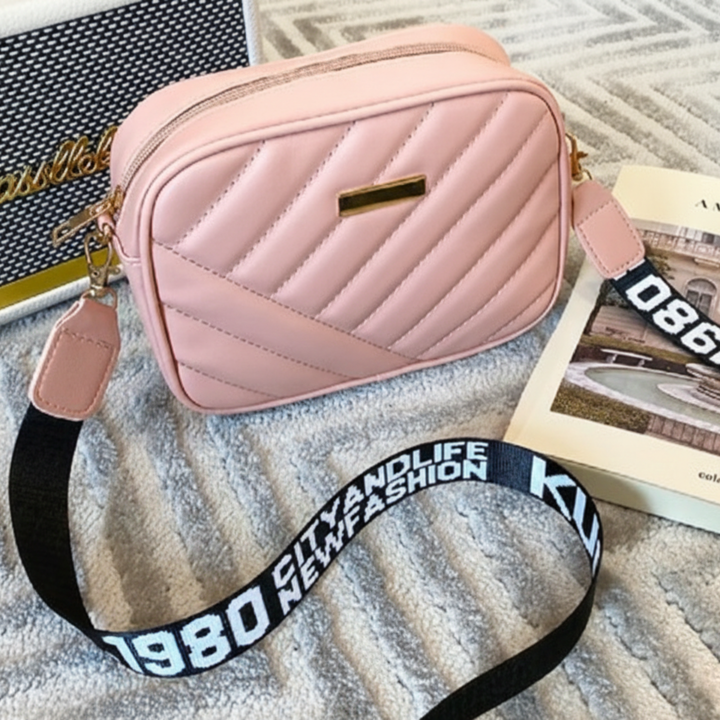 Quilted Crossbody Bag for Women