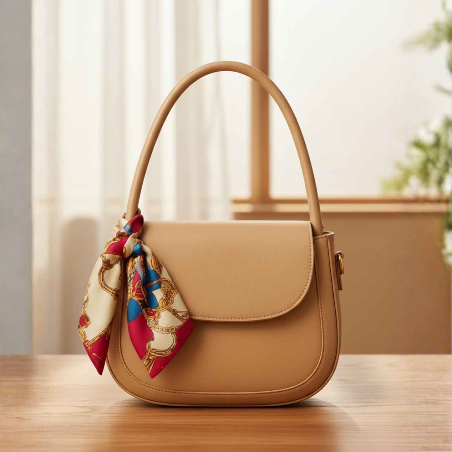 Elegant 2-in-1 Shoulder Bag with Chic Bow Accent