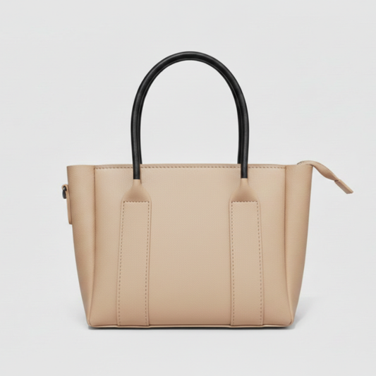 Prada Saffiano Beige Leather Tote