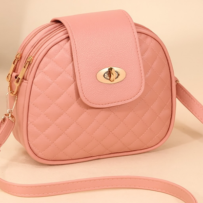 Quilted Triple-Zip Bag