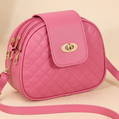 Quilted Triple-Zip Bag