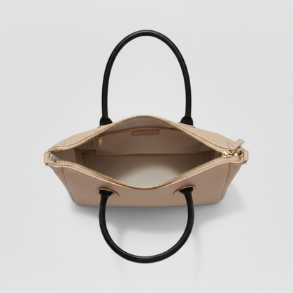 Prada Saffiano Beige Leather Tote