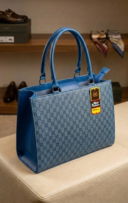 Monogram Luxe Structured Tote Bag